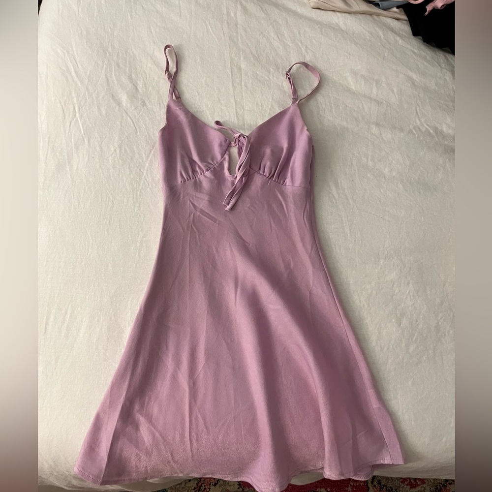 Pink mini dress